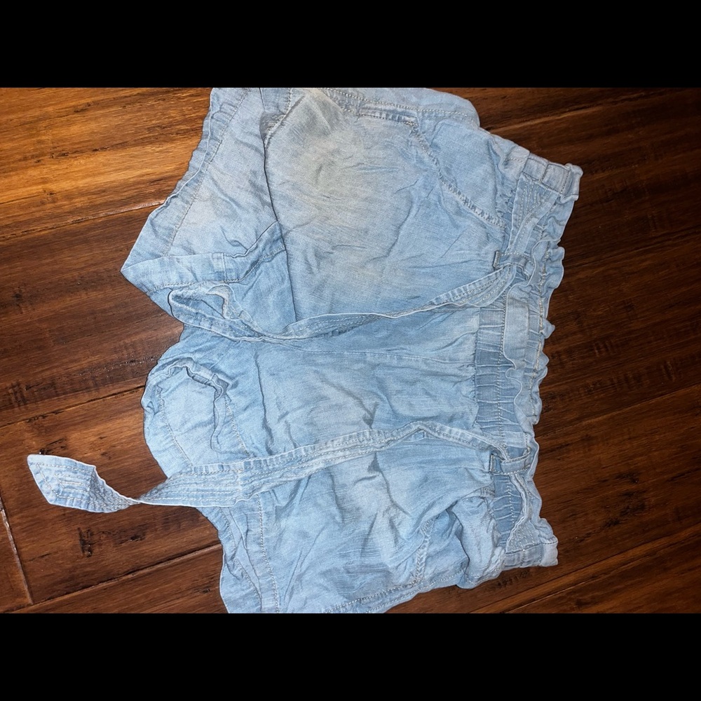 Ruffle and tie up dress up shorts